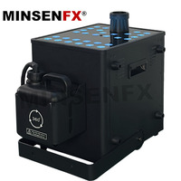 MINSENFX Canon à brouillard CO2 LED RGB DMX 4000W étanche 18M pour DJ, machine à fumée liquide pour soirées, clubs et événements