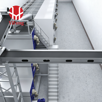 Cage à poules de type A galvanisée pour poules pondeuses, équipement d'élevage avicole automatique, durable pour la production commerciale d'œufs