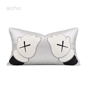 <span class=keywords><strong>Coussin</strong></span> de <span class=keywords><strong>lit</strong></span> en velours tissé Echo Modern Cartoon pour chambre d'enfant, thème jouet tendance, avec <span class=keywords><strong>coussin</strong></span> lombaire argenté - Product Image 1