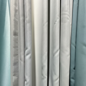 Rideaux occultants de haute qualité partiellement occultants tissu de lin beige naturel brodé tissu suspendu pour rideaux de haute qualité - Product Image 1