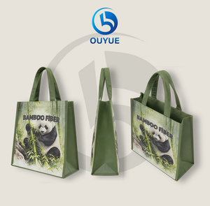 Sac fourre-tout élégant en PP non tissé, imprimé en couleur, avec motif de lettres et logo, laminé mat, fabriqué au Vietnam - Product Image 5