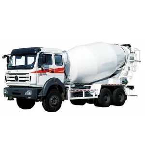 Çin Beiben 6x4 340hp 9 metreküp mobil beton mikseri kamyonu kullanılan fiyat