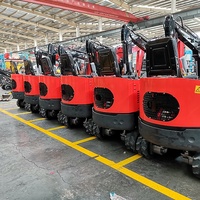 Tracteur chinois 1T 1.0T 1000Kg, course de carburant Ce, pelleteuse électrique, Diesel, hydraulique, levier, lumières Led, Mini-pelle