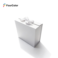 Boîte en papier rigide pliable avec logo personnalisé imprimé, écologique, haut de gamme, finition brillante/mate, emballage cadeau, fermeture magnétique