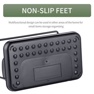 Organisateur d'évier de cuisine <span class=keywords><strong>noir</strong></span> porte-éponge en acier inoxydable antirouille pour évier de cuisine - Product Image 5