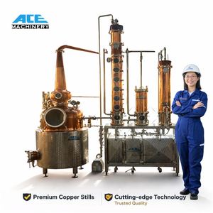 เครื่องกลั่นแบบกึ่งอัตโนมัติ Ace ขนาด 450 ลิตร ทำจากทองแดงและสแตนเลส สำหรับกลั่นสุราอเนกประสงค์ - Product Image 2