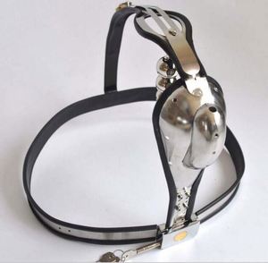 Hete mannen T-vormige roestvrijstalen cock cage SM bondage kuisheidsgordel mannelijk met anale plug sexy onderbroek - Product Image 3