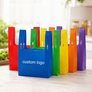 Sacs de courses non tissés en PP personnalisables, très demandés, imperméables, avec motif géométrique, revêtement filmé 80g, ouverture supérieure, couleur et taille au choix - Product Image 2