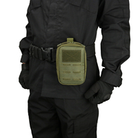 Sac de taille tactique MOLLE pochette étanche EDC avec support de téléphone ceinture sac utilitaire pour extérieur/EDC