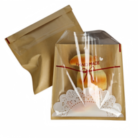 Pochette rétractable recyclable en papier kraft et plastique, sac à bec verseur en Mylar pour l'emballage de poudres alimentaires, de café et de thé