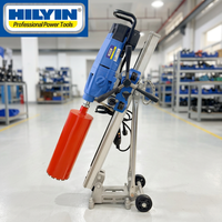 HILYIN DTCD40S3 Perceuse électrique à diamant à trois vitesses 400/300/150 mm avec affichage électronique pour le forage de construction