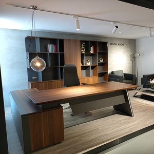 Bureau de direction en bois moderne et simple, prix d'usine, mobilier commercial, table de bureau pour manager/chef - Product Image 2