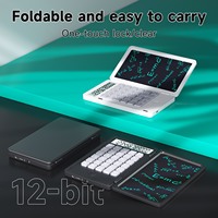 HX Livraison Gratuite Calculatrice Graphique Électronique Numérique Tablette d'Écriture LCD 12 Chiffres Bloc-Notes Type-C Tableau de Gribouillage