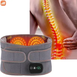 Infrared Heat Waist Massage Electric Belt Vibration Lumbar Back Support Red Light Fast-Heating Abdominal Lumbar Heating Pad Belt