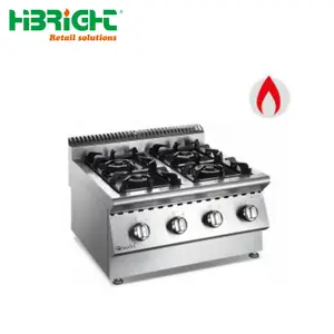 Elektrikli küçük boyutu kolayca kontrol 4-Hot plaka pişirme makinesi ocak ticari aralığı ile fırın