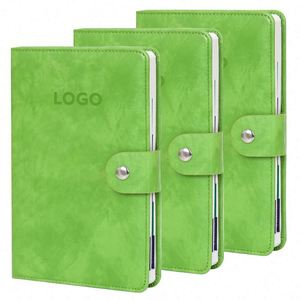 PU Leather Hard Cover Notebook Featuring Custom Embossed Logo a Portable Daily <b>Journal</b> Ideal for School Girls - Product Image 3