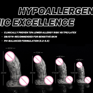 Extra großer Dildo mit langen, realistischen Merkmalen Weiches, flexibles Design Sexspielzeug für Erwachsene von guter Qualität aus flüssigem Silikon - Product Image 6