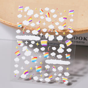 OEM/ODM 5D en relieve violeta Iris flor <span class=keywords><strong>uñas</strong></span> pegatina púrpura Floral Sliders <span class=keywords><strong>girasol</strong></span> Margarita diseño calcomanías para suministros de <span class=keywords><strong>uñas</strong></span> - Product Image 6