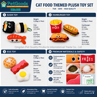 Ensemble de jouets interactifs pour chat en peluche à la menthe, doux et respectueux de la peau, pour soulager l'ennui des chatons, vente en gros d'accessoires pour animaux de compagnie