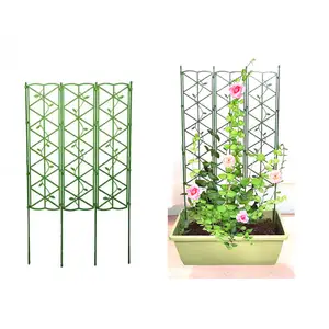 Cadre suspendu pour plantes de jardin Treillis de soutien pour plantes Clôture de soutien pour plantes d'air intérieur Support vertical pour plantes de style écran de fleurs