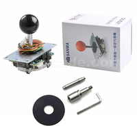 Vente en gros, couleur directe, dôme ovale, 2/4/8 voies, micro-interrupteur à retardement zéro, joystick d'arcade, joystick amovible