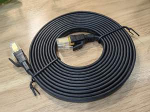 Alta velocidad 20M 40Gbps 2000Mhz RJ45 blindado CAT8 <span class=keywords><strong>Cable</strong></span> <span class=keywords><strong>de</strong></span> conexión <span class=keywords><strong>de</strong></span> red <span class=keywords><strong>de</strong></span> <span class=keywords><strong>Internet</strong></span> plano <span class=keywords><strong>para</strong></span> juegos PC <span class=keywords><strong>Xbox</strong></span> Modem Router - Product Image 2