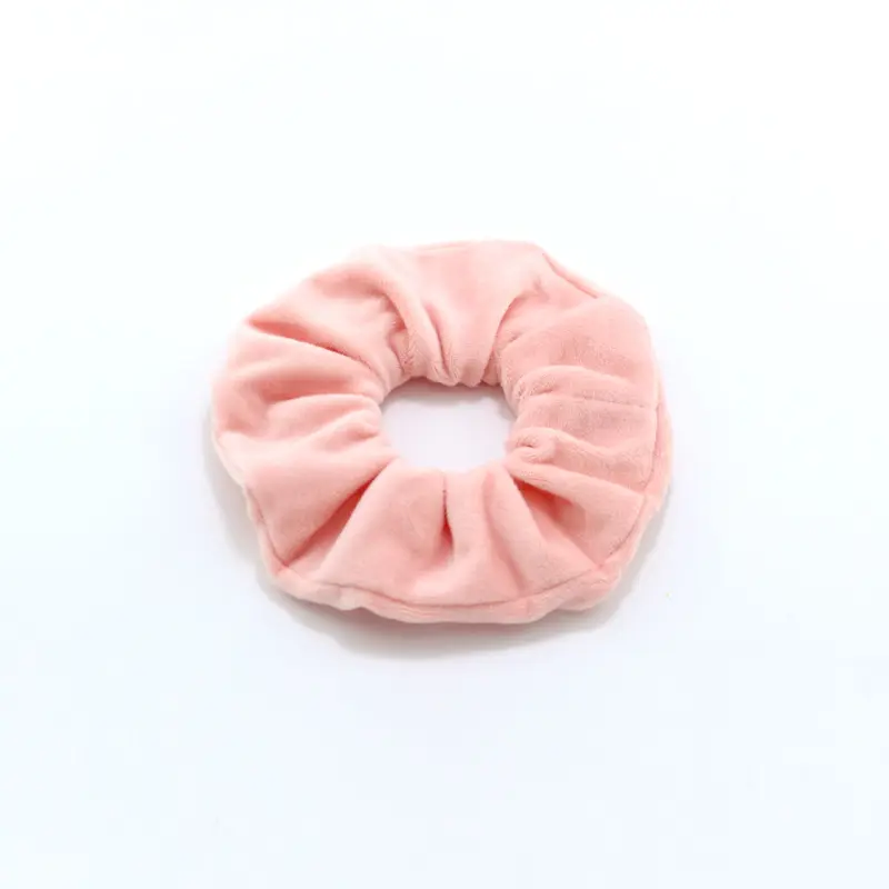 water absorption scrunchies with a logo tag simple headdress flannel large intestine circle hair ring support OEM