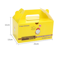 Cajas de Papel Personalizadas para Pollo Frito con Asa para Llevar