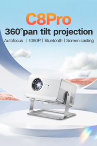 Proyector Inteligente C8 <span class=keywords><strong>Pro</strong></span> 32G Android 4000 Lúmenes LCD 4K para Cine en Casa, Full HD 1080P 3D LED con Enfoque Automático, Portátil para Negocios - Product Image 2
