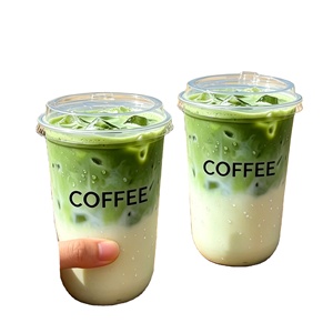 แก้ว PET รูปตัวยู ขนาด 16/20 ออนซ์ 90 มม. ปลอดสาร BPA ใส สำหรับกาแฟเย็น ชานมไข่มุก พร้อมฝาปิด รับทำโลโก้ตามสั่ง เป็นมิตรต่อสิ่งแวดล้อม - Product Image 1