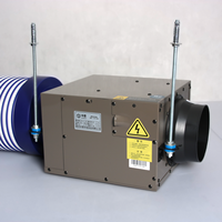 Unité de ventilation d'air frais en ligne à flux unique pour appartement et bureau avec fonctionnement silencieux