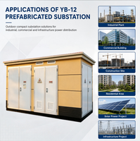 Transformateur de sous-station de type boîte personnalisé pour extérieur, triphasé, 60 Hz, 8000 kVA, avec conversion de tension de 10,5 kV à 35 kV