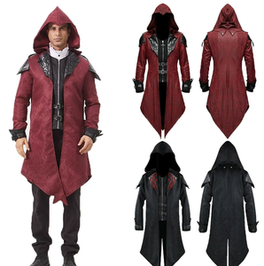 Chaqueta de Estilo Steampunk Medieval para <span class=keywords><strong>Hombre</strong></span>, Abrigo de Estilo Pirata, Vampiro, Gótico, de Brujo, para Disfraces de Halloween - Product Image 2