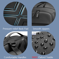 Sac à dos unisexe décontracté pour ordinateur portable, idéal pour le travail, avec logo personnalisé, compartiments multiples, sac premium adapté aux ordinateurs portables de 16 pouces pour les trajets quotidiens et le bureau