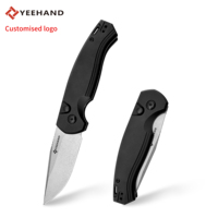 Yeehand couteau de poche pliant à lame en acier D2 personnalisable couteau de survie tranchant avec manche en aluminium pour le camping