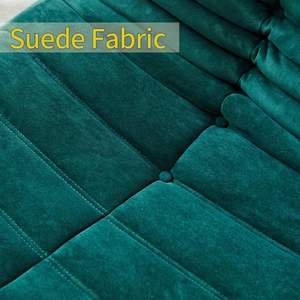 Pouf d'angle vert canapé paresseux pour <span class=keywords><strong>coin</strong></span> du <span class=keywords><strong>feu</strong></span> pour salon chambre salon appartement lieu <span class=keywords><strong>de</strong></span> jeu éponge en tissu durable - Product Image 5