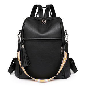 Bellmont Women's Retro Style Multi-Functional PU Travel <b>Backpack</b> New Designer Custom Zipper Double Shoulder Bag Two Fashionable - Product Image 2