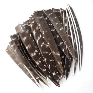 Tradizionale Achery Naturale 4 <span class=keywords><strong>5</strong></span> Pollici Freccia Piuma del Tacchino Palette per In Fibra di Carbonio Di Bambù di Legno Frecce Arco Da Caccia - Product Image 5