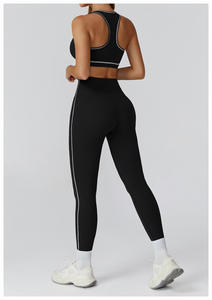 <span class=keywords><strong>Leggings</strong></span> de sport pour femme, taille haute, effet push-up, pour gym, course et fitness, avec logo personnalisé - Product Image 5