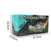Bateau Crocodile RC DZ 2.4G Électrique Flottant Jouet de Simulation Télécommandé pour Enfants Cadeau JJ