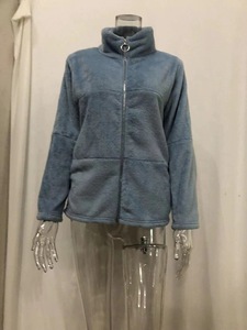 Piumino personalizzato da donna con etichetta privata giacche Bomber in pelliccia di coniglio di peluche giacche invernali in pile - Product Image 4