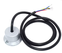 Détecteur de fuite d'eau filaire en alliage d'aluminium et ABS, capteur de fuite d'eau avec sortie NO, câble 5 conducteurs DC12V 24V, alarme de fuite au sol USB Type NO/NC
