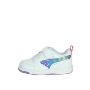 Baskets Puma pour filles, blanches, taille 22, fermeture Velcro, toile respirante, toutes saisons - Product Image 1