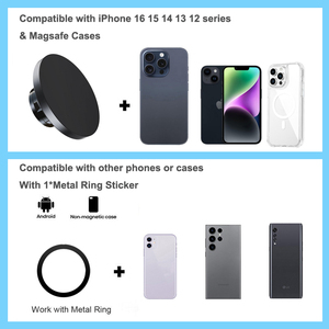 Aluminum 18 PCS Magnets Replacement Phone <strong>Mount</strong> Base Magnet Head for <strong>Magsafe</strong> iPhone 17 Pro Max 17mm Ball Joint <strong>Car</strong> <strong>Mount</strong> - Product Image 6