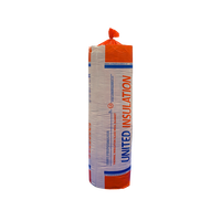 Couverture isolante en fibre de verre FSK avec revêtement en aluminium UL 723 R21 6 pouces, rouleau de laine de verre FSK pour isolation des conduits HVAC, toitures et murs de bâtiments métalliques