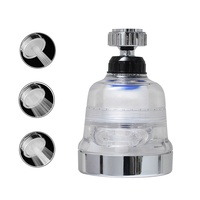 Filtre à eau pour robinet Hongdec avec finition chromée, cartouche filtrante en coton PP, 3 réglages, installation facile
