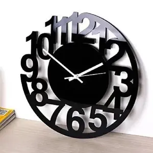 Chinese New Design Exquisite Round Acrylic Wall Clock with Digital Model For Decoration