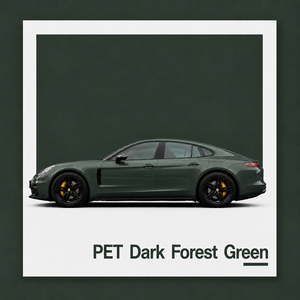 Vinilo para Rotulación de Vehículos Verde Bosque PET 6.5mil de Alto Brillo con Liberación de Aire, Antiarañazos, Película Adhesiva para Cambio de Color Automotriz de Carrocería Completa - Product Image 1