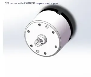 Moteur micro DC 520 à balais de charbon, longue durée de vie, 6V/12V/24V, moteur à engrenages haute vitesse, autre marque - Product Image 2