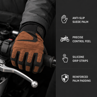 Guantes de motocicleta todoterreno con tecnología de agarre antideslizante: protección duradera para todo tipo de clima para Motocross/conducción de aventura